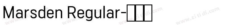 Marsden Regular字体转换